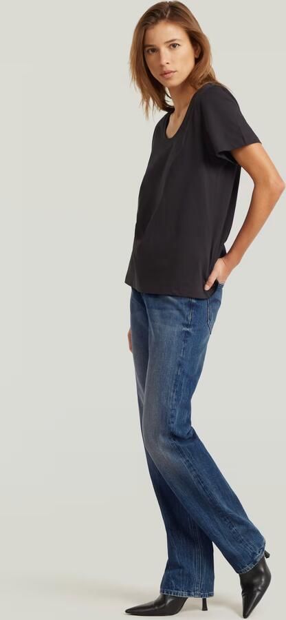 G-Star RAW Scoop Neck T-Shirt Zwart Dames - Foto 6