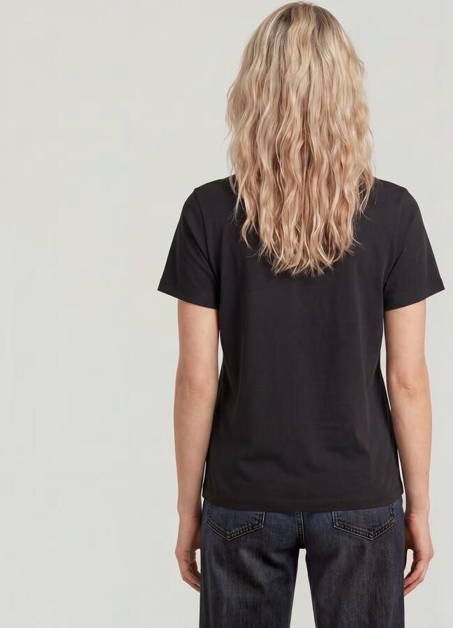 G-Star RAW Scoop Neck T-Shirt Zwart Dames - Foto 3