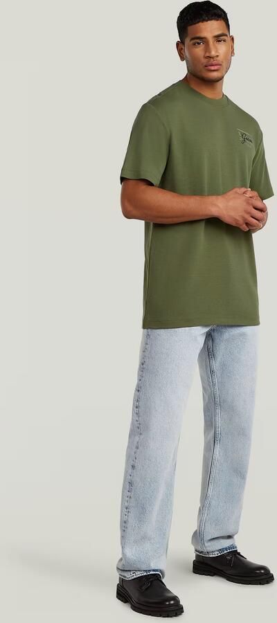 G-STAR RAW Heren Polo's & T-shirts Script Gr R T Khaki - Foto 11