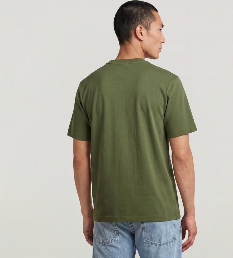 G-STAR RAW Heren Polo's & T-shirts Script Gr R T Khaki - Foto 8