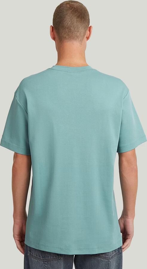 G-Star RAW Script Graphic T-Shirt Midden blauw Heren - Foto 4