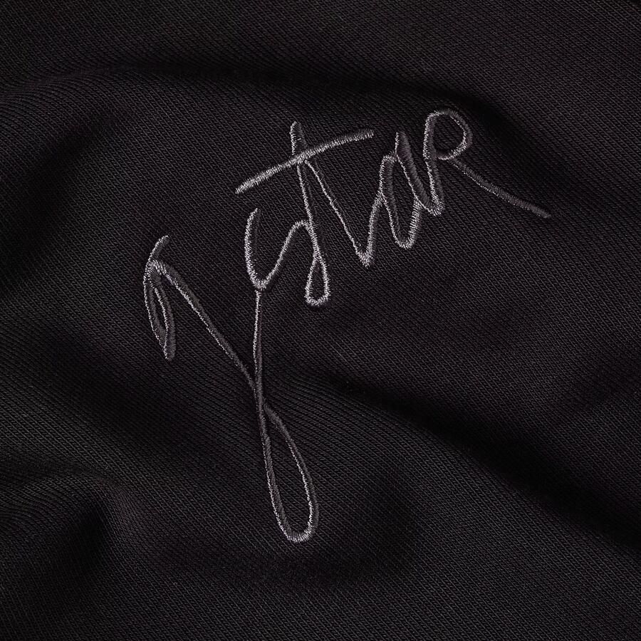 G-Star RAW Script Half Zip Hoodie Zwart Heren