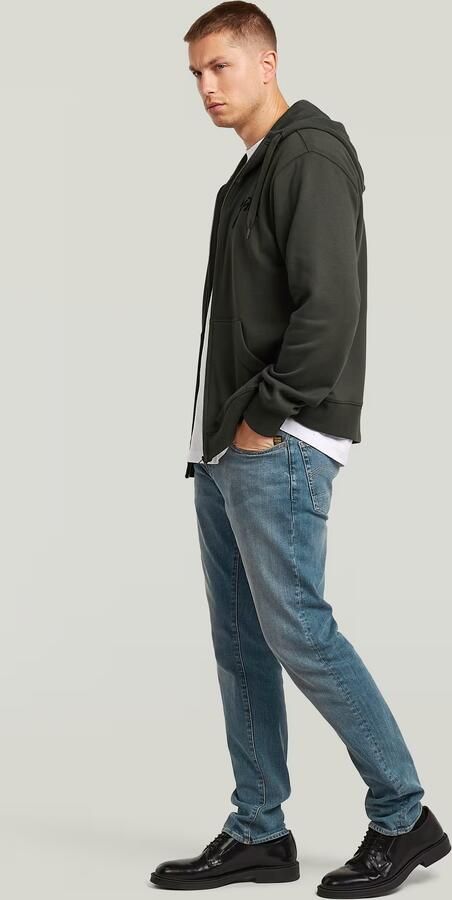 G-Star RAW Script Hooded Zip Sweatvest Grijs Heren - Foto 5