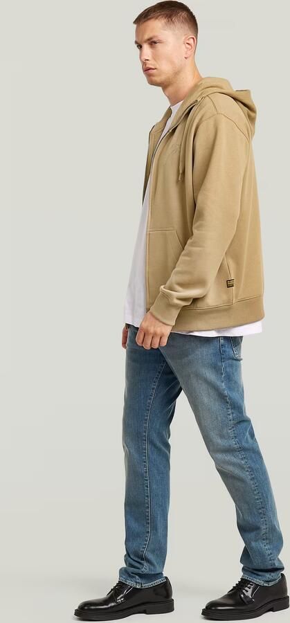 G-Star RAW Script Hoodie Zip Sweatvest Beige Heren - Foto 7