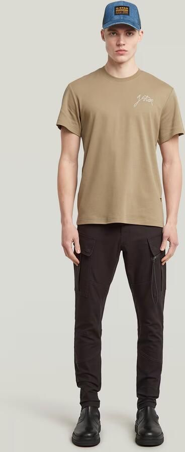 G-Star RAW Script T-shirt Beige Heren - Foto 5