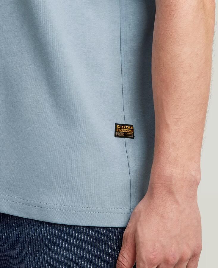 G-Star RAW Script T-shirt Lichtblauw Heren - Foto 2