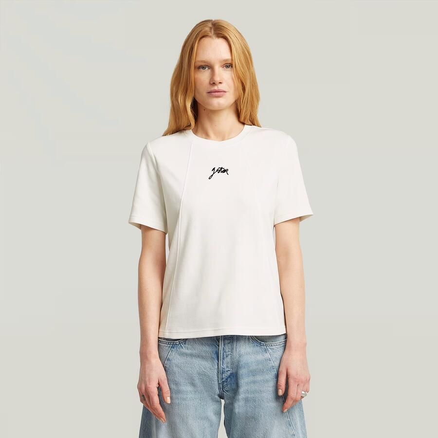 G-Star RAW Script T-shirt Wit Dames - Foto 7