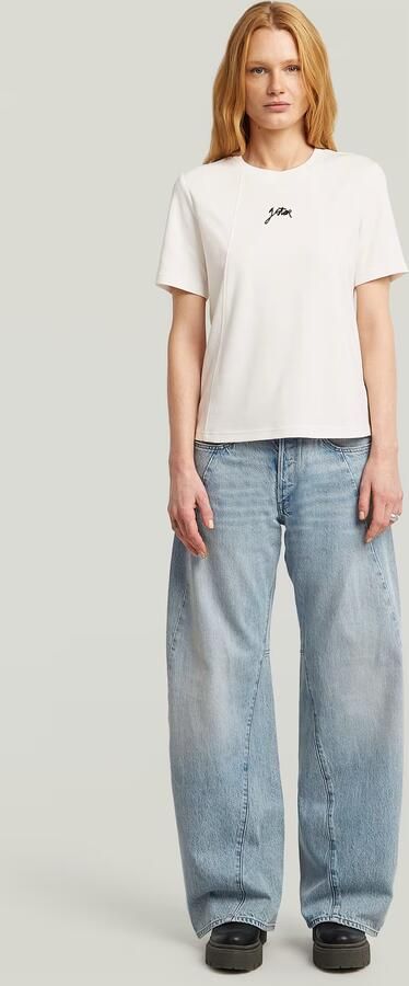 G-Star RAW Script T-shirt Wit Dames - Foto 6