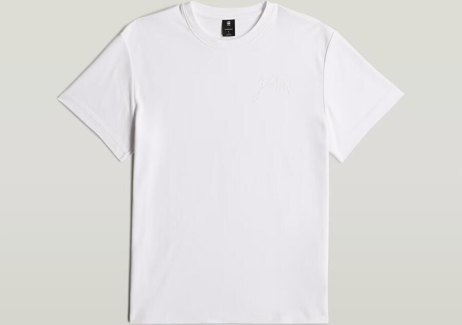 G-Star RAW T-shirt Script met ronde hals van katoen - Foto 4