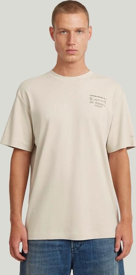 G-STAR RAW Heren Polo's & T-shirts Script Gr R T Zand - Foto 8