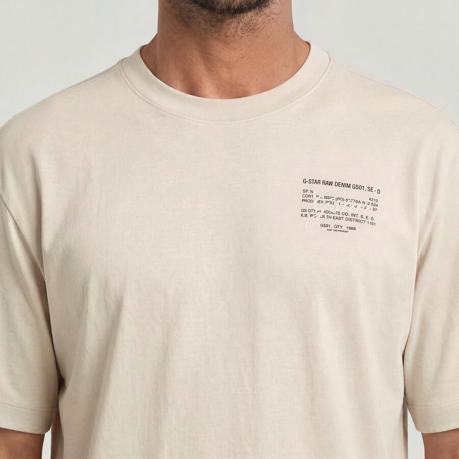 G-STAR RAW Heren Polo's & T-shirts Script Gr R T Zand - Foto 9