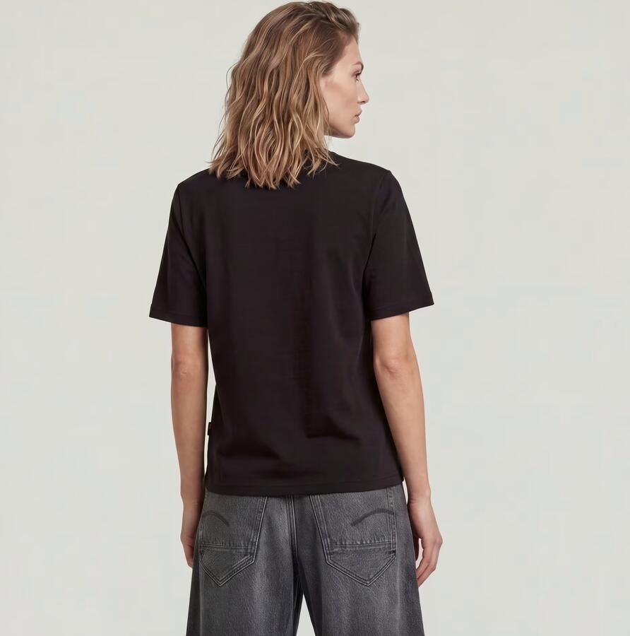 G-Star RAW Script T-shirt Zwart Dames - Foto 3