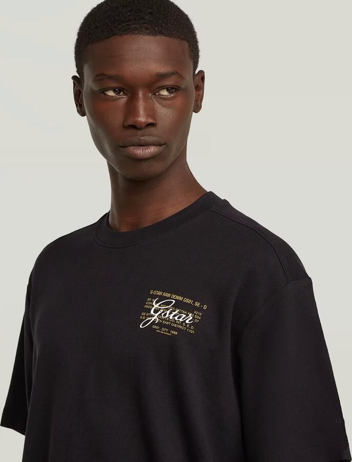 G-Star RAW Script T-Shirt Zwart Heren - Foto 5