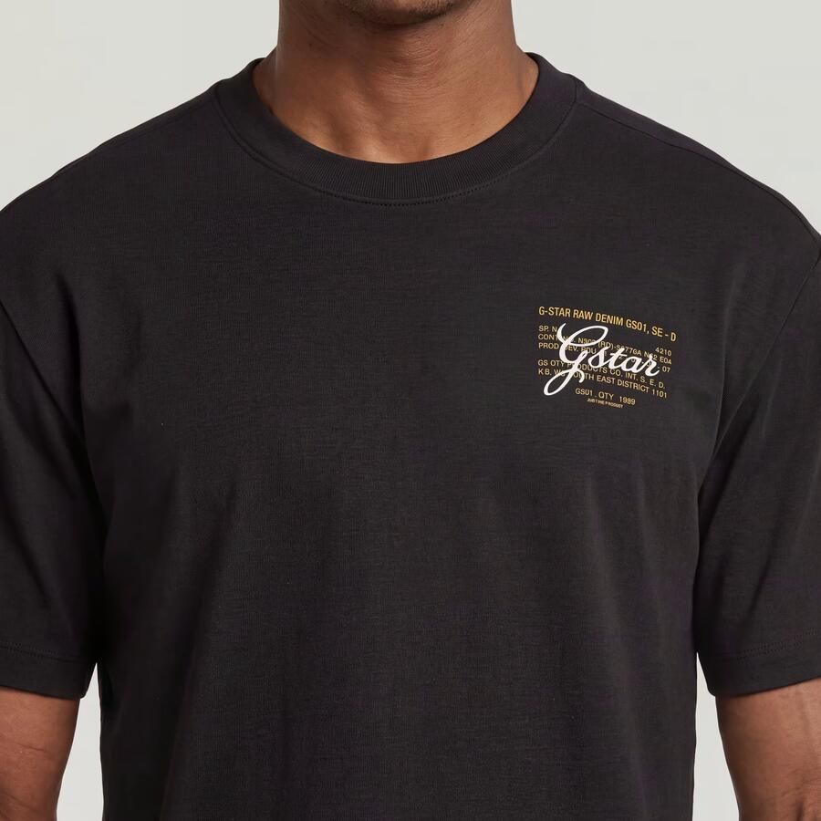 G-Star RAW Script T-Shirt Zwart Heren - Foto 5