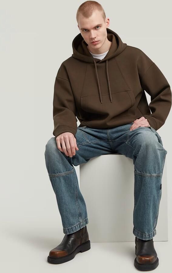 G-Star RAW Scuba Loose Hoodie Bruin Heren - Foto 4