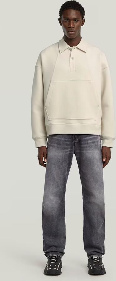 G-Star RAW Scuba Polo Collar Loose Sweater Wit Heren - Foto 5