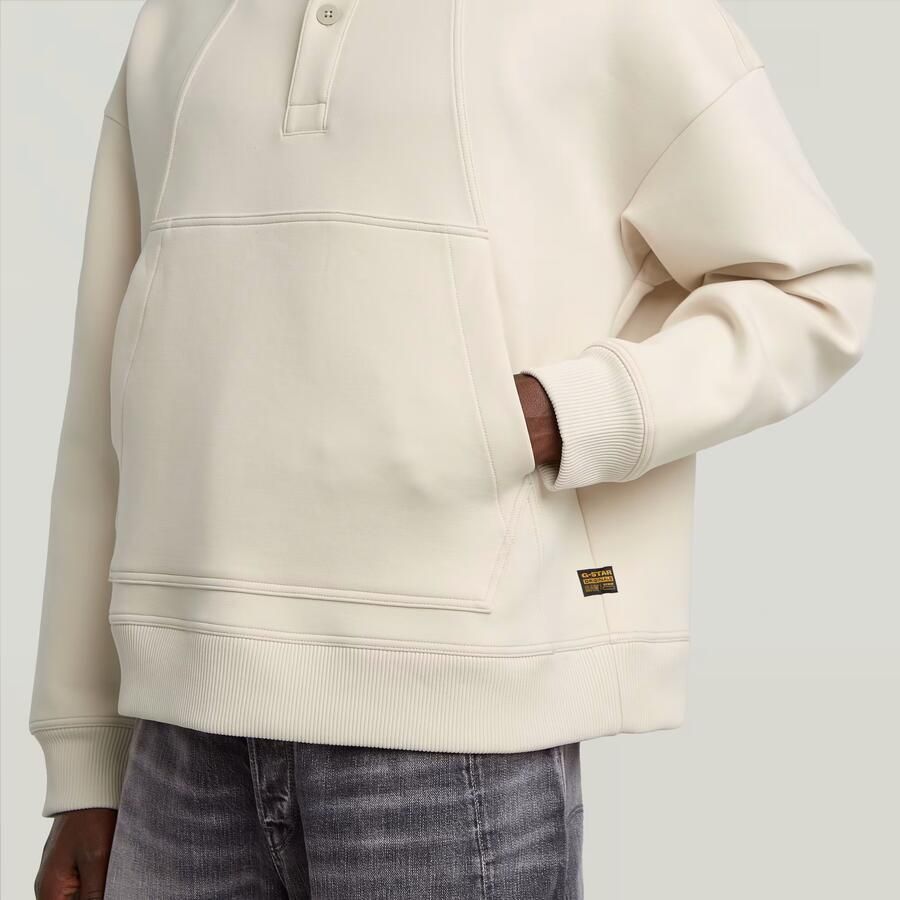 G-Star RAW Scuba Polo Collar Loose Sweater Wit Heren - Foto 2