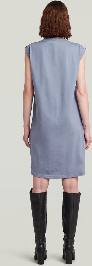 G-Star RAW Seam Detail Loose Jurk Lichtblauw Dames - Foto 5