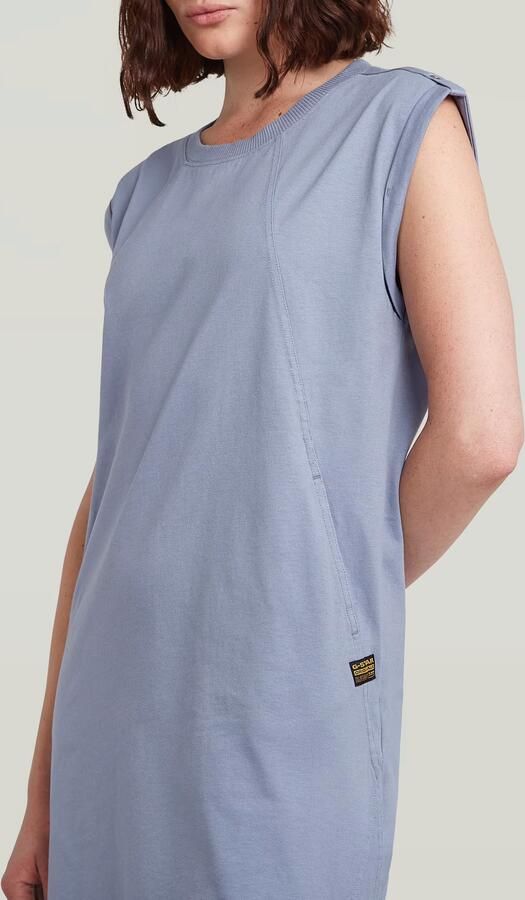 G-Star RAW Seam Detail Loose Jurk Lichtblauw Dames - Foto 3