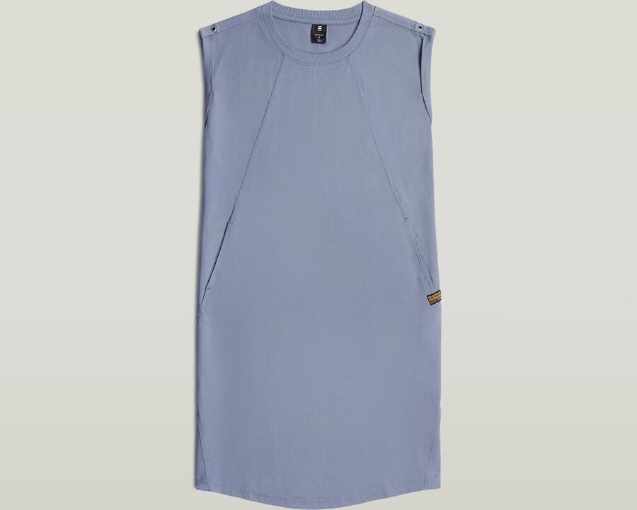 G-Star RAW Seam Detail Loose Jurk Lichtblauw Dames - Foto 2