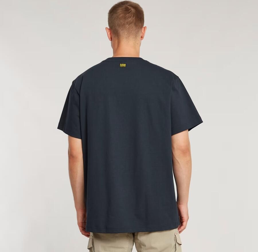 G-Star RAW Seam Detail Loose T-Shirt Donkerblauw Heren - Foto 5
