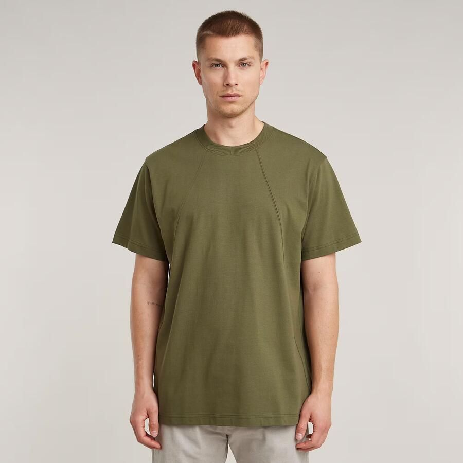 G-Star RAW Seam Detail Loose T-Shirt Groen Heren - Foto 7