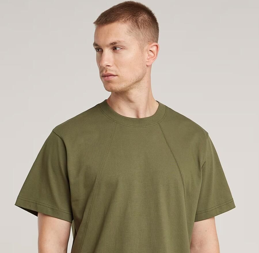G-Star RAW Seam Detail Loose T-Shirt Groen Heren - Foto 5