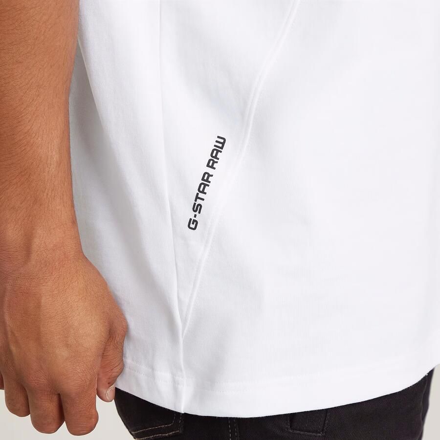 G-Star RAW Seam Detail Loose T-Shirt Wit Heren - Foto 2