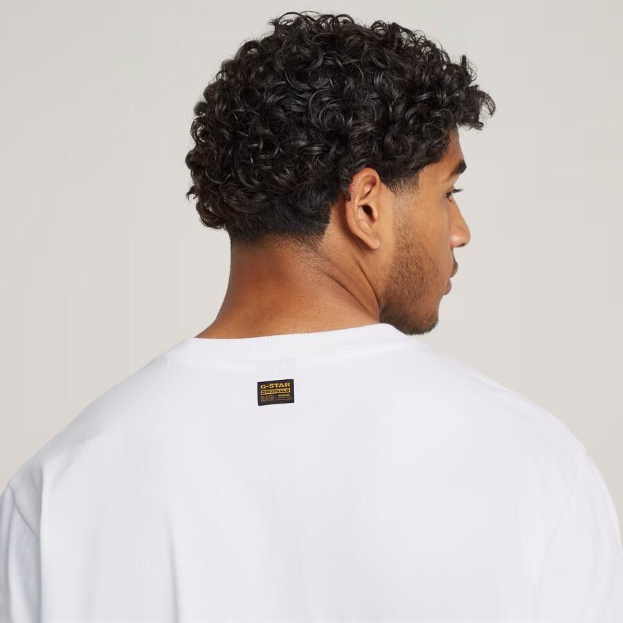 G-Star RAW Seam Detail Loose T-Shirt Wit Heren - Foto 3