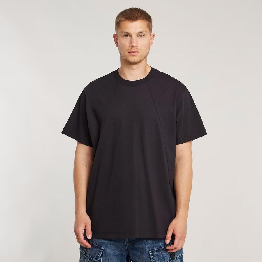 G-Star RAW Seam Detail Loose T-Shirt Zwart Heren - Foto 6