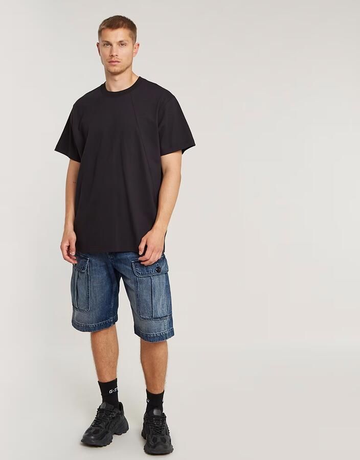 G-Star RAW Seam Detail Loose T-Shirt Zwart Heren - Foto 4