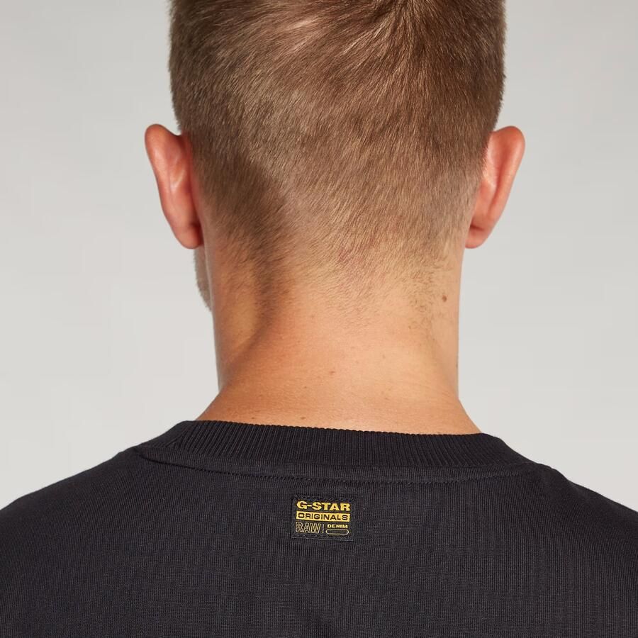 G-Star RAW Seam Detail Loose T-Shirt Zwart Heren
