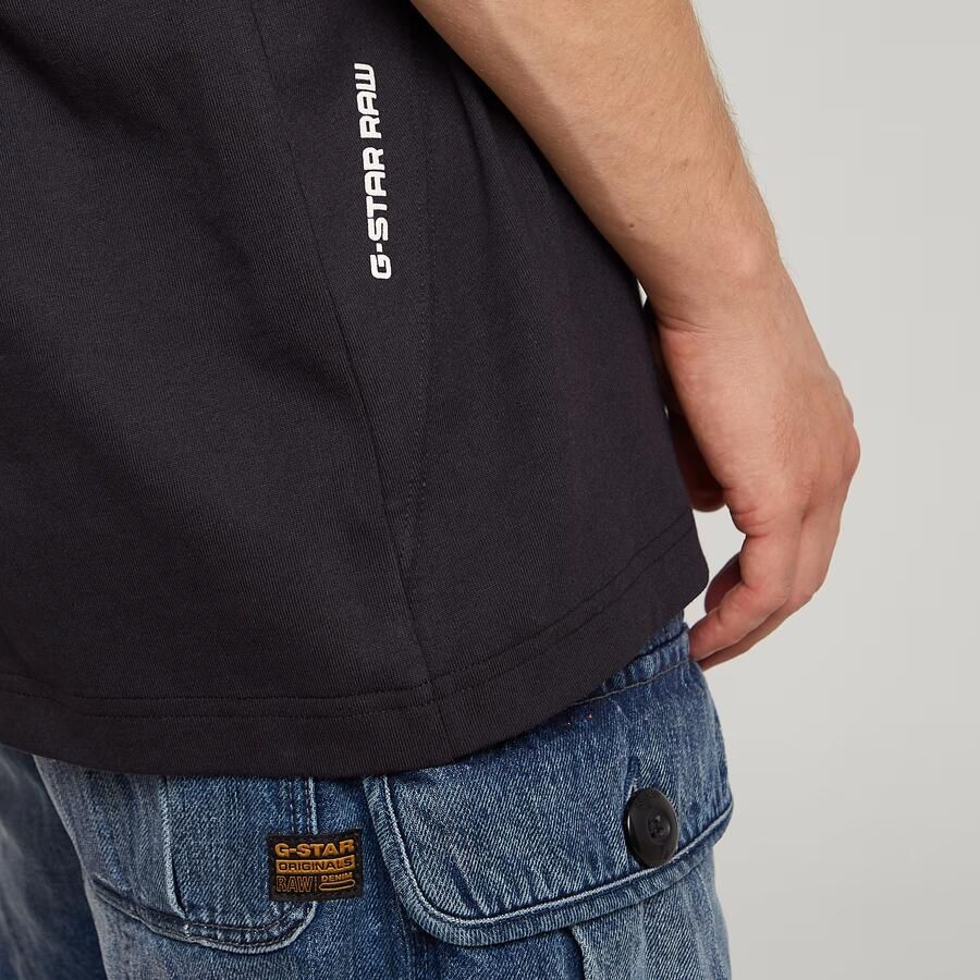 G-Star RAW Seam Detail Loose T-Shirt Zwart Heren - Foto 2