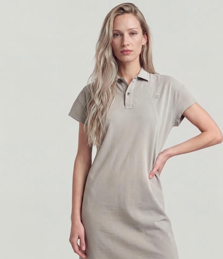 G-Star RAW Seam Detail Polojurk Beige Dames - Foto 5