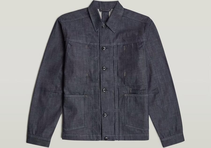 G-Star RAW Selvedge Denim Jack Donkerblauw Heren