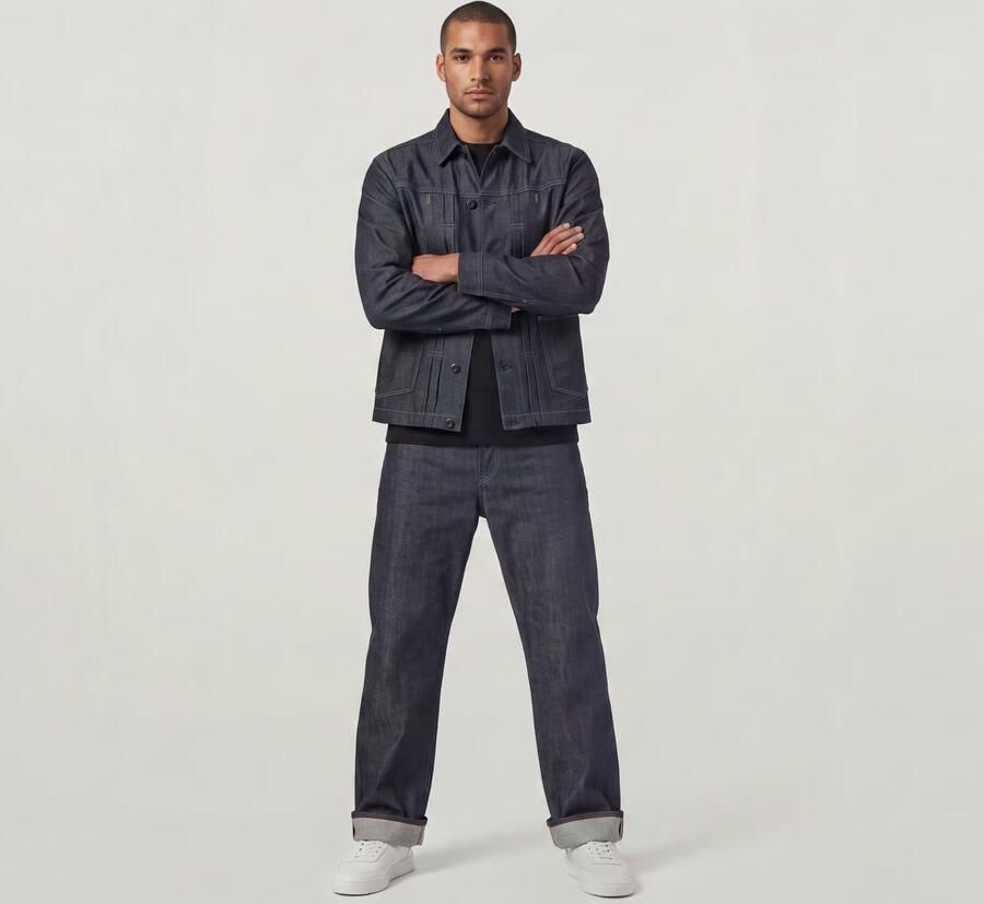 G-Star RAW Selvedge Denim Jack Donkerblauw Heren - Foto 4