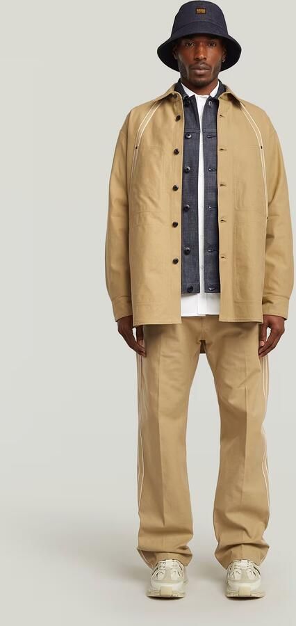 G-Star RAW Selvedge Overshirt Beige Heren - Foto 6
