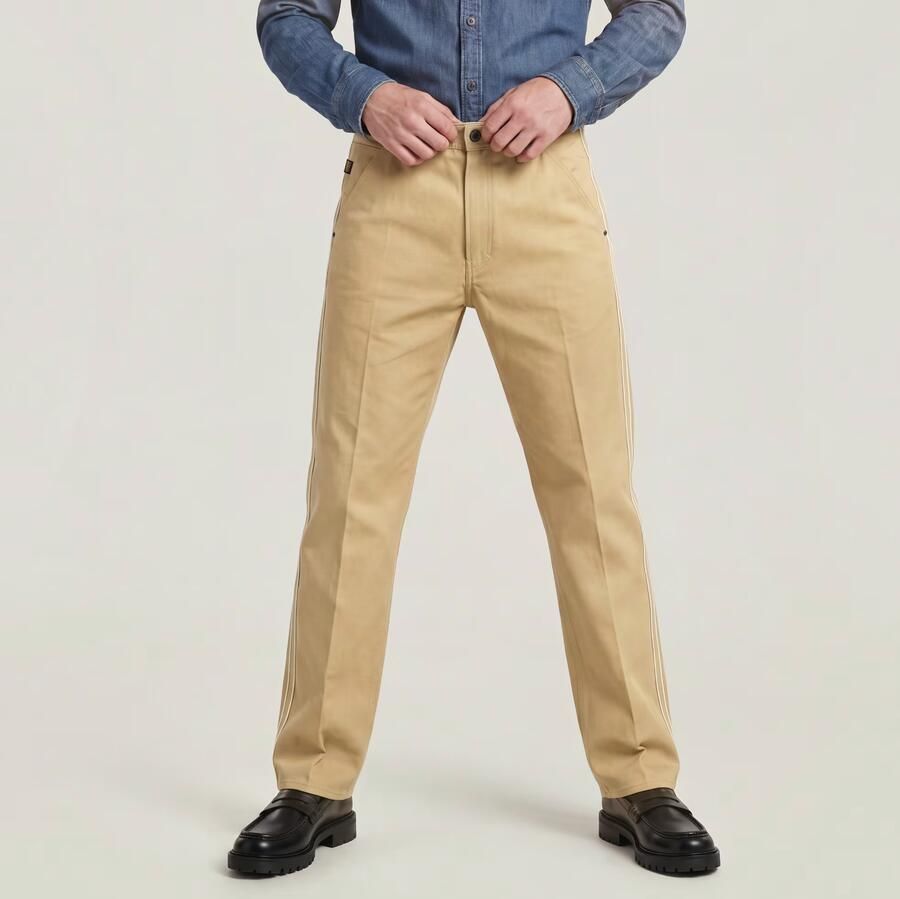 G-Star RAW Selvedge Straight Chino Beige Heren - Foto 4