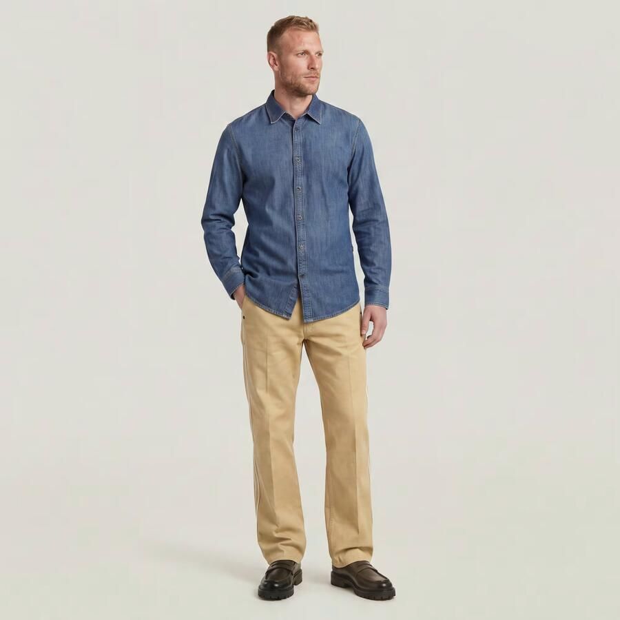 G-Star RAW Selvedge Straight Chino Beige Heren - Foto 3
