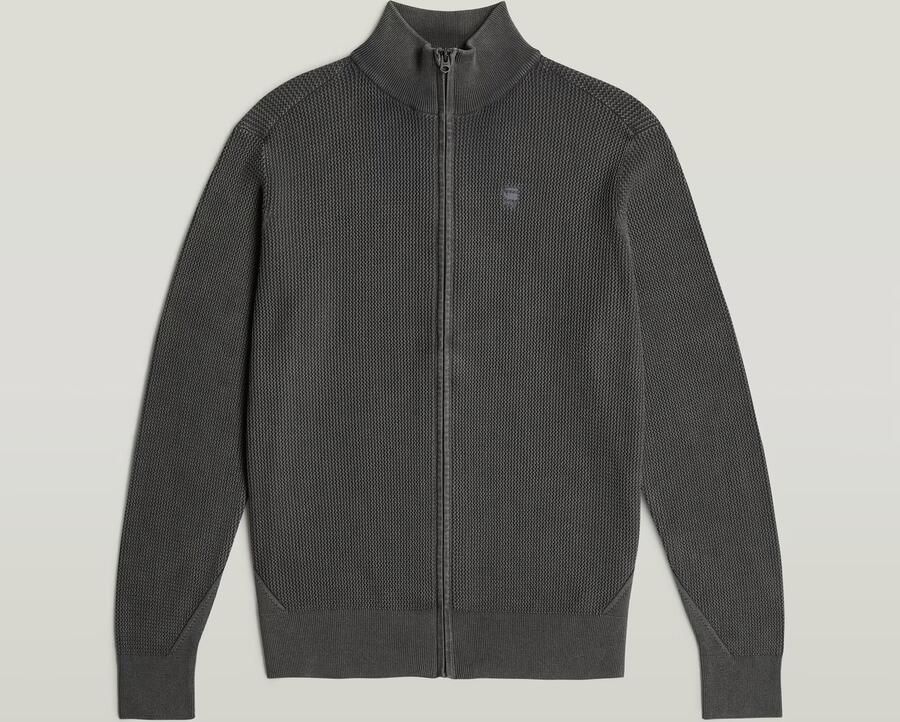 G-Star RAW Serrated Gebreid Vest Met Rits Grijs Heren - Foto 6