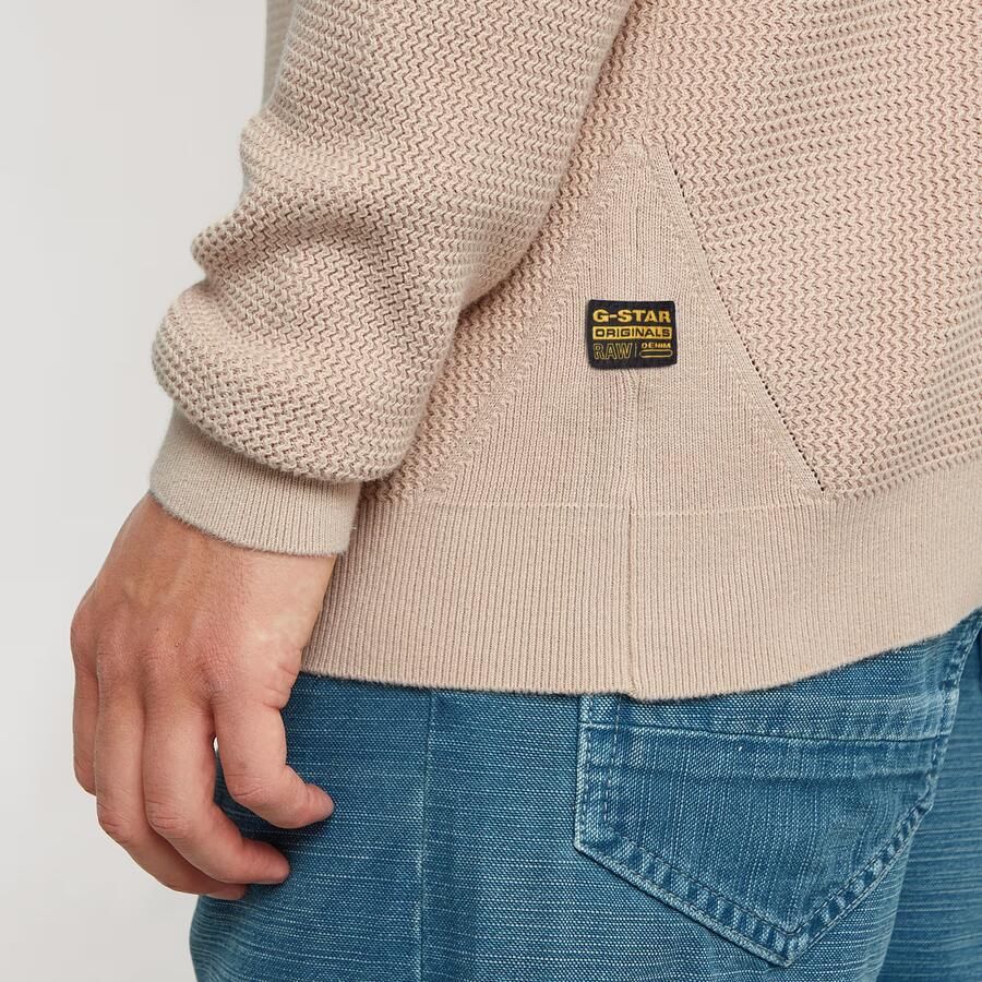 G-Star RAW Serrated Gebreide Skipper Trui Roze Heren - Foto 2