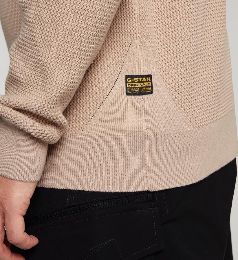 G-Star RAW Serrated Gebreide Trui Roze Heren - Foto 5