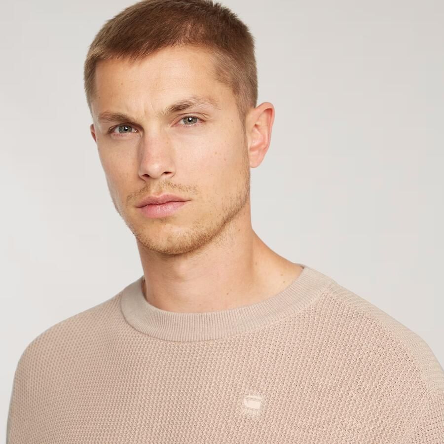 G-Star RAW Serrated Gebreide Trui Roze Heren - Foto 2