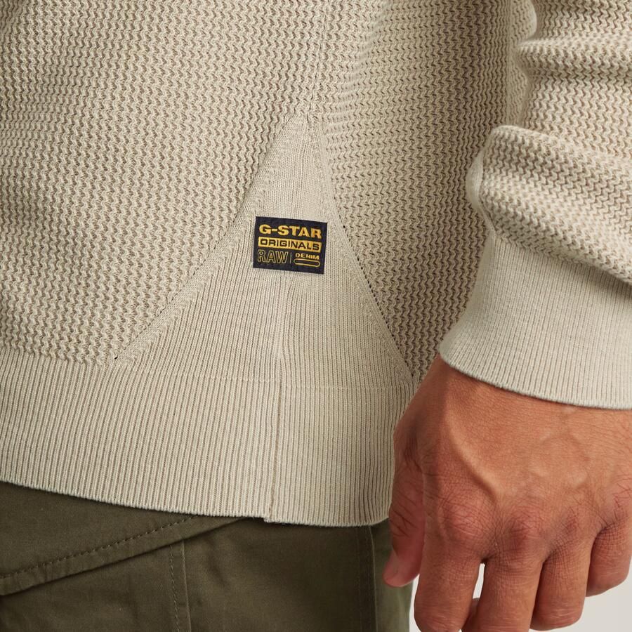 G-Star RAW Serrated Skipper Trui Beige Heren - Foto 3