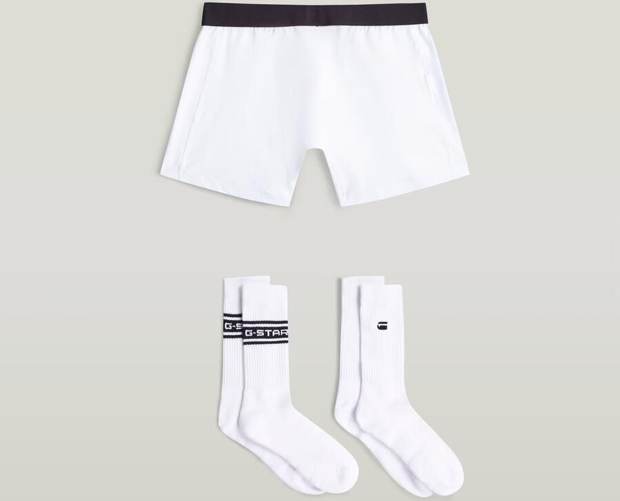 G-Star RAW Set Boxershort en Sokken 40-43 Wit Heren - Foto 4