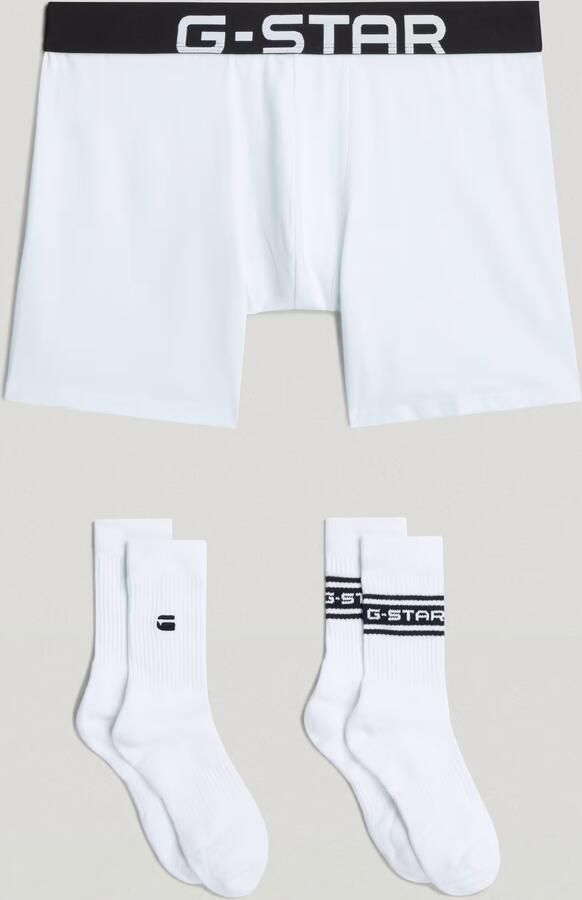 G-Star RAW Set Boxershort en Sokken 44-47 Wit Heren - Foto 6