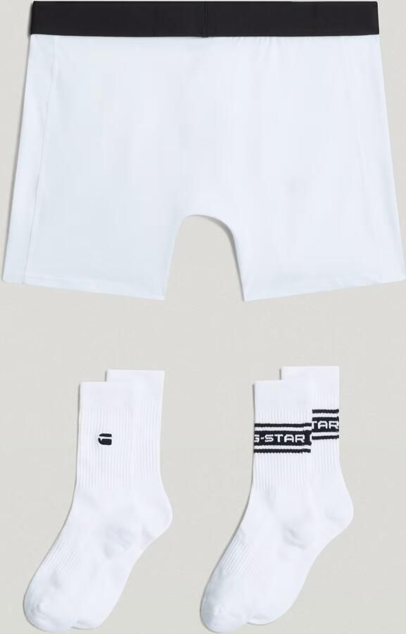 G-Star RAW Set Boxershort en Sokken 44-47 Wit Heren - Foto 7