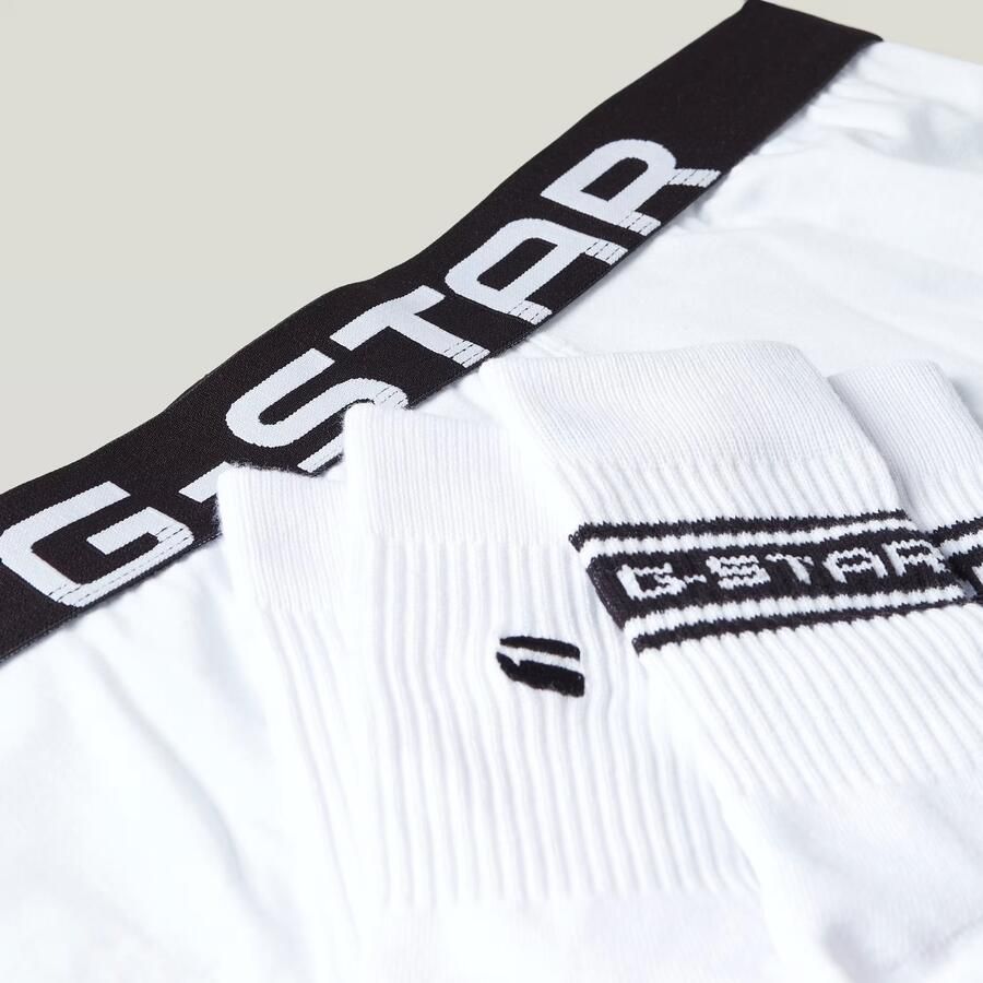 G-Star RAW Set Boxershort en Sokken 44-47 Wit Heren - Foto 3