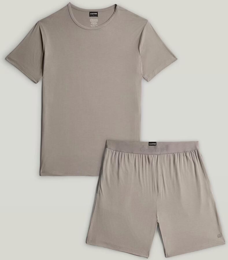 G-Star RAW Set Tee en Short Grijs Heren