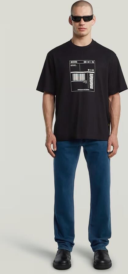 G-Star RAW Shipping Graphic Boxy T-shirt Zwart Heren - Foto 4
